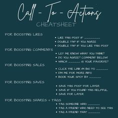 a black and white poster with the words call - to - action, chatsheet