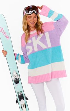 From chilly days to holidays, the Ski In Sweater is the perfect companion! This cozy oversized sweater features a long sleeve with color block cuffs, drop shoulders, and ribbed knit at the round neckline, sleeve cuffs, and hem. Get full on cozy with leggings and booties. Oversized Multicolor Sweater With Ribbed Cuffs, Trendy Multicolor Sweater With Ribbed Cuffs, Cozy Oversized Color Block Sweater, Winter Color Block Crew Neck Sweater, Winter Multicolor Sweater With Ribbed Cuffs, Multicolor Winter Sweater With Ribbed Cuffs, Cozy Color Block Crew Neck Sweater, Maternity Dress Outfits, Cozy Oversized Sweaters