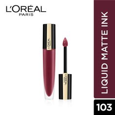 L'Oreal Paris Rouge Signature Matte Liquid Lipstick - 103 I Enjoy 7g  L'Oreal Paris India available in 45 lip shades by Color Riche. In one stroke, experience-rich lip colour and comfortable wear. Color Riche keeps your lips soft, smooth, and ultra-hydrated. With a spectrum of gorgeous shades from bold to nearly nude, Color Riche matte lipstick offers a shade thatÃ¢â‚¬â„¢s perfect for every look and any occasion.  Benefits and Uses of L'Oreal Paris Rouge Signature Matte Liquid Lipstick - 103 I E Lip Shades, Lips Shades, Lip Colour, Soft Lips, Matte Liquid Lipstick, L Oreal, Nude Color, Loreal Paris, Matte Lipstick