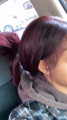 Dyed Silk Press, Burgundy Silk Press Natural Hair, Red Dye Hair, Flat Ironed Hairstyles, Burgundy Hair Styles, Flat Ironed Hair Black Hairstyles, Burgundy Hair Black Women, Dyed Hair Red, Burgundy Natural Hair