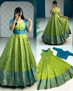 Up And Down Gown Design, New Model Gown Design, Silk Gowns Dresses, Banarasi Gown Design, Silk Saree Frock Dresses, Silk Saree Dress Gowns, Coat Model Long Frocks, New Frock Designs Dresses, Gown Design For Women