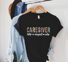 "Caregiver T-Shirt,Caregiver Gift,Nursing Shirt,Caregiver Mom Shirt,Home Care Tee,Healthcare Shirt,Caregiver Birthday Gift,Nurse Appreciation ------How To Order------ 1-) Please, check and review all the photos. 2-) Choose your t-shirt size and color. *Different styles of shirts may have different shades of same color choice due to different manufacturer brands. *For this reason, we recommend you to match shirts from the same styles if you want precisely matching colors (ex. Unisex, V-necks, Tod The Bachelor Tv Show, Caregiver Gifts, Spanish Shirts, Nursing Shirt, Cat Mama, Nurse Appreciation, Bachelorette Shirts, Cat Shirt, Nursing Shirts