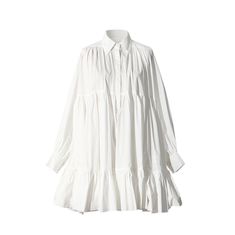 Shop the I The Label Exclusive FARIE Ruffled Hem Shirt Dress in White. Features Material: Cotton, Long Sleeves, Shirt Dress. Just $119 | Enjoy $10 off your 1st order. Mini Evening Dress, Shirt Dress Long Sleeve, Shirt Dress Long, Poplin Shirt Dress, Chic Shirts, Cotton Long Sleeve Shirt, Dress Gown, Womens Long Sleeve Shirts, Long Sleeve Shirt Dress