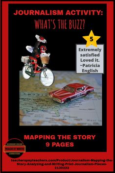 an advertisement for the book, what's the buzz? map the story 3 pages