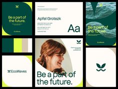 four different brochures with the words be a part of the future