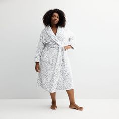 Upgrade your cozy style with this women's plus size Sonoma Goods For Life long plush wrap robe. Click on this WOMEN'S GUIDE to find the perfect fit and more!Upgrade your cozy style with this women's plus size Sonoma Goods For Life long plush wrap robe. Click on this INTIMATES & SLEEPWEAR GUIDE to find the perfect fit and more!FEATURES Long sleeves Collared neckline 2 pockets Open frontFIT & SIZING 50-in. length from shoulder to hem Loose fittingFABRIC & CARE Polyester Machine wash and tumble dry Sleepwear Robe, Life Size, Modern Family, Cozy Fashion, Petite Size, Animal Party, Fabric Care, Perfect Fit, Loose Fitting