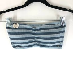 Lucky Brand Womens Seamless Bandeau Tube Top Bralette Ribbed Striped Blue L New With Tags! Comes From A Smoke Free Home. Feel Free To Ask Any Questions You May Have. Thanks For Looking! Blue Stretch Bandeau Crop Top, Spring Blue Seamless Tube Top, Blue Stretch Strapless Tube Top, Blue Stretch Bandeau Tube Top, Blue Seamless Strapless Tube Top, Blue Strapless Seamless Tube Top, Stretch Light Blue Tube Top For Summer, Light Blue Stretch Tube Top For Summer, Summer Stretch Light Blue Tube Top