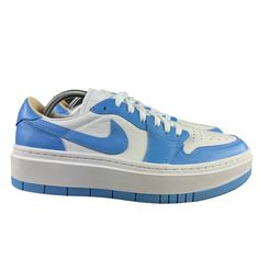 Air Jordan 1 Men's Elevate Low Se University Blue Shoes Dq3698-141 Size 10.5 - Women's Size 12 Note: Shoes Are New With Box Without Lid Follow Us! We List Lots Of New Shoes And Athletic Wear Daily! Light Blue Low-top Leather Sneakers, Blue Synthetic Skate Shoes With Contrast Sole, Light Blue Nike Air Force 1 Low-top For Sports, Casual Blue Nike Air Force 1 With Rubber Sole, Light Blue Low-top Jordan Shoes, Sporty Light Blue Low-top Jordan Shoes, Blue Leather Platform Sneakers With Contrast Sole, Light Blue Leather Lace-up Skate Shoes, Blue Nike Air Force 1 Low-top With Rubber Sole