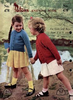 Patons 478 Girls and Boys 2 to 6 years : Free Download, Borrow, and Streaming : Internet Archive Vintage Kids Clothes, Knit Cardigan Pattern, Toddler Wearing, 2000 Fashion, Knitting Patterns Free Cardigans, Junior Fashion, Girls Cardigan, Kids Fashion Clothes, Knitting Books