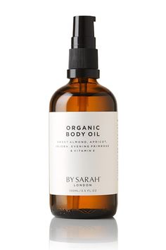 By Sarah Organic Body Oil Massage Oil Bottle, Organic Body Scrub, Calming Essential Oils, Skin Care Packaging, Christmas Scents, Aroma Oil, Oil Skin Care