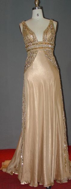 This gold formal dress can be used for pageants or any other special occasion or gala.  All sizes and any changes are welcome. Gold Gala Dress, Gold Dress Formal, Gold Beaded Dress, Gold Formal Dress, Beaded Formal Dress, Gold Evening Dresses, Gold Wedding Dress, Gold Prom Dresses, Prom Dress Inspiration