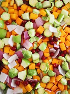 many different vegetables are mixed together to make a colorful salad or side dish for dinner