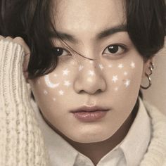 Jungkook V, Jimin Jungkook, Modern Outfits, Bts Jungkook, Carnival Face Paint, Nose Ring, Stars, Celebrities