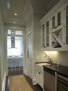 the kitchen is clean and ready for us to use in its new owner's home