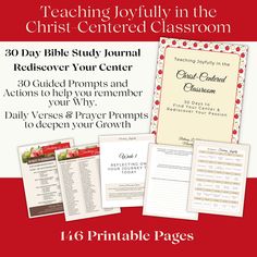 an image of a flyer for the bible study in the christian centered classroom with text and pictures