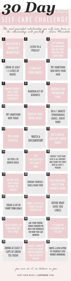 30 Day Self Care Challenge, 30 Day Self Care, Quotes Meditation, Eating Challenge, Challenge Quotes, Luxy Hair, Women Ideas, Fitness Instructor