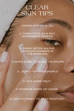 Clear Skin Routine, Clear Skin Naturally, Clear Skin Tips, Clearer Skin, Skin Routine, Skin Tips, Flawless Skin, Skin Care Essentials, Up Girl