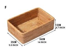 an image of a basket with measurements for the bottom and side section, including height