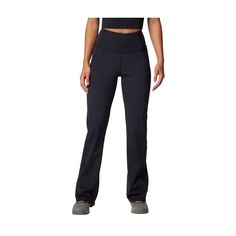 Take on every hike from the national park to the downtown street in the Columbia� Boundless Trek� Bootcut Leggings for Ladies. These leggings are built for performance with their Omni-Wick� technology, which wicks away moisture from your skin and dries fast. The flared bootcut legs allow room for larger hiking boots or just extra room to breathe. These leggings feature gusset details and a high-rise, comfort waistband. Tote your phone in the drop-in pocket. 75% polyester/25% elastane. Machine wash. Imported. Manufacturer style #: 2073051011.  75% polyester/25% elastane;   Omni-Wick technology wicks moisture and dries fast;   Gusset details;   Drop-in pocket;   Comfort waistband;   High-rise waist; Bootcut Leggings, Downtown Street, Ladies Leggings, Bass Pro Shop, Cut Leggings, Fishing Shop, Boot Cut Leggings, Leggings With Pockets, Extra Room