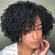 Afro Hair With Bangs, Coily Hairstyles, Crochet Bob, Medium Natural Hair Styles, Curly Cuts, Curly Cut, Short Natural Curly Hair, Black Hair Short Cuts, Curly Styles