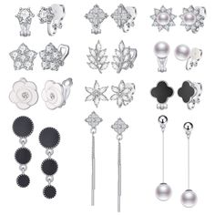 PRICES MAY VARY. 【Earrings & Versatile Styles】: Price for 12 pairs Non Piercing Earrings Set in all. You will get 12 models with silver tone at a time. So many different options. Bring you a wonderful life. 【Unique & Minimalist Earrings】: Long Bar Earrings set, minimalist earrings, dangle earrings, pearl earrings, gold folwer earrings --- All you want is here, you will happy to got this pack of earrings. 【Hypoallergenic Earrings】: High quality materials, made of eco-friendly material, nickel fre Earrings For Teens, Long Bar Earrings, Jewelry Design Drawing, Piercing Earrings, Fashion Design Collection, Magnetic Earrings, Jewelry Drawing, Nickel Free Earrings, Cool Gifts For Women