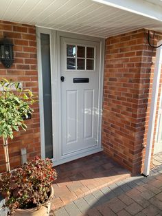 Composite Doors Derby 1930s House Extension Exterior, 1930 Composite Front Door, 1930s Composite Front Door, Composite Doors Uk, Recessed Front Door Entrance, Front Door Ideas Uk, Composite Front Doors Uk, Endurance Doors, Cottage Style Front Doors