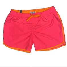 Women’s Shorts ( I Think They Are Swim Shorts But I’m Not Certain By Feeling The Material In My Opinion They Could Be Used As Swim Shorts Or Athletic Shorts ) *New With Tags* Color: Pink And Orange Brand: Us Apparrel Size: Small (S) Pics Are To Help You Determine The Condition Bundle 3 Or More Items For A Discount! Pink Swim Trunks With Built-in Shorts For Beach Season, Pink Beachwear Swim Trunks With Built-in Shorts, Pink Short Swim Trunks For Summer, Pink Beachwear Swim Trunks Short Length, Pink Short Swim Trunks For Beachwear, Pink Short Length Swim Trunks For Beachwear, Pink Short Beachwear Swim Trunks, Pink Swim Trunks With Built-in Shorts, Casual Pink Swimwear With Built-in Shorts