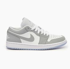 Item: Nike Air Jordan 1 Low Wolf Grey Aluminum Model Number / SKU: DC0774-105  Sizing: Women's Condition: Brand New With Box Why Purchase from us? - Well, first off... we have the best prices on Ebay for sneakers! - All our items are in hand and we ship every order within 24 hours of purchase (Not including weekends) - Every order purchased from our store is verified by Ebay Authenticity Guarantee. This way, you have peace of mind! - Perfect feedback seller with thousands of satisfied customers Air Jordans 1 Low White Wolf Grey, Nike Air Jordan Low Grey, Nike Air Jordan 1 Low Wolf Grey, Gray Low-top Jordan Shoes For Light Sports, Jordan 1 Gray, Jordan 1 Low Gray, Jordan 1 Low Wolf Grey, Nike Air Jordan 1 Low, Nike Air Jordan 1