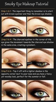 Smokey Eyes Tutorial, Smokey Eye Makeup Steps, Maquillage Yeux Cut Crease, Eye Makeup Steps