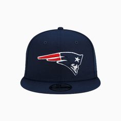 New Era New England Patriots XXXVI Super Bowl NFL 9Fifty Snapback Hat - Color: Blue - Tops and Bottoms USA - Ugg Slides, Super Bowl Nfl, Patriots Logo, New Era Logo, Converse New, Tops And Bottoms, Navy Fashion, Shorts With Tights, Logo Color