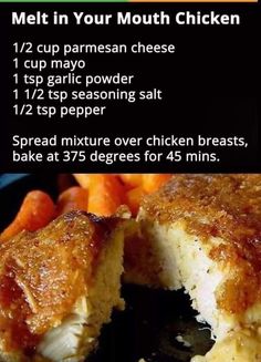 the recipe for meat in your mouth chicken