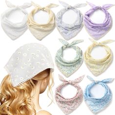 PRICES MAY VARY. Enough for You to Use: you will receive 8 pieces of floral hair scarf headbands with different colors and prints; Enough quantities and multiple styles for you to meet your daily use and replacement requirements; You can wear them on your own and share them with your family Suitable for Most People: the size of hair bandanas for women is about 31.5 x 15.8 inches/ 80 x 40 cm, which is suitable for most people and ages; You do not need to worry about it being too loose and tight, and the headband will fix your hair firmly even when you do sports Lightweight and Comfortable: headband scarf for women is made of quality chiffon fabric, lightweight and ventilated, will not add burden to your head; The materials are friendly to your skin, providing a comfortable experience for yo Boho Hair Scarf, Hair Bandanas, Scarf Headbands, Head Kerchief, Hair Kerchief, Kerchief Hair, Hair Scarves, Headband Scarf, Boho Hair