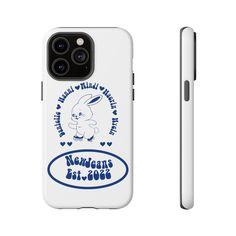 a white phone case with the words newnan's biscuit on it