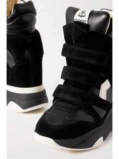 High Top Wedge Sneakers, Isabel Marant Sneakers, Hidden Wedge Sneakers, Black Wedge Sneakers, Isabel Marant Shoes, Shoes Outfit Fashion, Professional Attire, Baddie Outfits Casual, Wedge Sneakers