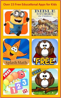 Free Educational Kindle Apps for Kids Free Educational Apps, Educational Apps For Kids, Homeschool Projects, Bible Stories For Kids, Learning Apps, Educational Apps, Kids App, Classroom Technology, Free Math