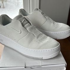 RARE Nike Sneakers - Air Force 1 Sage XX Utility trainers in white and grey #AirForce1  Unique fun everyday sneakers!! ♥️ #streetwear #rare #sneakers  No box just shoes. Lightly worn. I love these, just don’t reach for them Everyday Sneakers, Rare Sneakers, Rare Nikes, Nike Sneakers Women, Nike Sneakers, Just Don