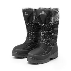 These fantastic warm snow boots will keep your feet comfortable and snug through snow, slush, ice, and freezing temperatures! Say goodbye to cold feet; you can rely on these winter boots to keep your feet warm, dry, and feeling wonderful! Size: 5.  Color: Black.  Gender: female.  Age Group: adult. Insulated Waterproof Boots For Winter Outdoor Activities, Winter Waterproof Insulated Hiking Boots, Winter Weatherproof Boots For Outdoor Activities, Winter Weatherproof Waterproof Boots For Outdoor Activities, Insulated Waterproof Boots For Winter Outdoor Work, Insulated Waterproof Boots For Outdoor Winter Work, Insulated Winter Hiking Boots For Outdoor Activities, Winter Weatherproof Hiking Boots For Cold Weather, Winter Hiking Waterproof And Windproof Boots