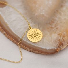 14K Solid Gold Vergina Sun Pendant - Ancient Macedonian Symbol Necklace | Greek Heritage Jewelry | Sun of Vergina Charm for History Lovers Thistle Jewellery, Thistle Necklace, Greek Heritage, Heritage Jewellery, Historical Jewellery, Sun Pendant, Symbol Necklace, Solid Gold Necklace, Zodiac Necklaces