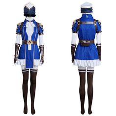 Arcane: League of Legends LOL Caitlyn the Sheriff of Piltover Halloween Carnival Suit Cosplay Costume  Material: Uniform Cloth Package included: Gloves + Hat + Dress + Back Strap + Waist Bag + Belt + Armguard + Neck Ornament + Stocking*2 Shipping:  Processing time: Ready to ship. It can be shipped within 24 hours. Standard Shipping: 10-15 days. Fast Shipping: 3-5 days. Attention: For Quick Use, Make sure you will choose fast shipping! League of Legends LoL Jinx Uniform Outfits Halloween Carnival Suit Cosplay Costume Collection: League of Legends LOL Lol Caitlyn, Caitlyn Cosplay, League Legends, Arcane League Of Legends, Cosplay Reference, Bag Belt, Game Costumes, Costume Collection, Stunning Outfits