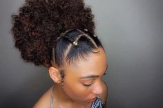 Natural Hair Puff, Hair Puff, Natural Hair Community, Easy Hairstyle, Haircuts Short