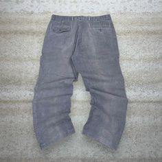 "Vintage Levis Corduroy Pants Smoke Grey Flat Front Straight Fit Trousers 90s Skate / Streetwear Condition: 7/10 (marks from wear and age, aka some character) Men's Size:  Waist: 36\" Length (inseam): 31\" Leg Opening: 9.5\" Thigh Opening: 12\" Front Rise: 12.5\"" Relaxed Fit 90s Cotton Bottoms, 90s Style Relaxed Fit Cotton Bottoms, 90s Style Wide Leg Pants With Belt Loops, 90s Wide Leg Pants With Belt Loops, 90s Style Relaxed Fit Cotton Pants, 90s Style Cotton Wide Leg Bottoms, 90s Style Wide Leg Cotton Bottoms, Casual Corduroy Pants With Belt Loops, Casual Corduroy Bottoms With Belt Loops