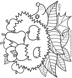 a coloring page with leaves and flowers