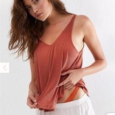 Stunning Tank Top Flowy And Pretty Tank New Without Tags Spring Cami Top For Relaxation, V-neck Tops For Summer Relaxation, Vacation Tops With Built-in Bra And V-neck, Spring Relaxation Tank Top, Casual Camisole Tops For Relaxation, Relaxation Tops With Built-in Bra For Spring, V-neck Tops With Built-in Bra For Loungewear, Cami Top For Relaxation, Casual Cami Tank Top For Relaxation