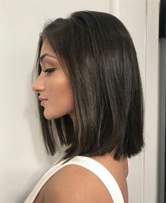 Brown Bob Hairstyles, Short Shoulder Length Hair, Brown Bob, Shoulder Hair, Short Straight Hair, Shoulder Length Hair Cuts, Haircut Styles, Haircuts Straight Hair, Short Hair Haircuts