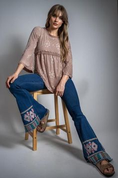 the Wren is our Boho Oversized Tees Tunic Dress. Our inspiring line of layer-able basics tops it off with an oversized shoulder barring tunic top or as a dress. Hippie Chic Fashion, Affordable Boho, Ruffled Mini Skirt, Boho Embroidery, Three Bird Nest, Romantic Tops, Oversized Tees, Boho Jeans, Perfect Denim