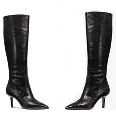 Michael Kors Katerina Tall Black Leather Boots Size 8 Brand New Without Box Perfect Condition, Never Worn See Photos For Condition And Approximate Measurements Tall Black Leather Boots, Michael Kors Shoes, Black Leather Boots, Michael Kors Black, Shoes Heels Boots, Shoes Women Heels, Leather Boots, Heeled Boots, Shoes Heels