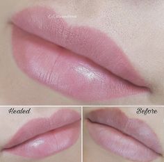 Permanent Lipstick Tattoo Lip Colors, Lips Looks, Pmu Lips, Heart Shaped Lips