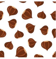 a pattern with brown shells on a white background