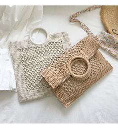 Buy Online High Quality, Unique Handmade Handmade Crochet Large Cotton Knitted Top Handle Bag with Fishnet Design - Elena Handbags Crochet Knit Bag, Purse Patterns Free, Simple Purse, Crochet Tote Pattern, Minimalist Top, Handbags Handmade, Crochet Bag Pattern Free, Crochet Handbags Patterns, Handbag Pattern