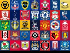 many different soccer teams logos are shown in this image, and there is no image to describe